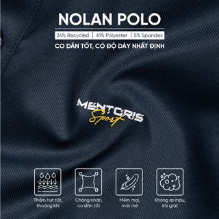 Áo Polo Nam Basic MENTORIS, Form Slim Fit, Phong Cách Lịch Lãm, Chất Vải Mịn, Thoáng Mát MPL2506S