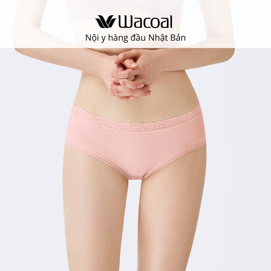 Quần lót Wacoal IEC2230 Cotton Blend Êm bền cao cấp lưng thấp full mông - EC2230