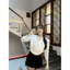 Áo Sơmi Chất Kaki Chéo Xếp Ly Bèo Ngực Cổ Đá 2 Màu Bo Chun Eo