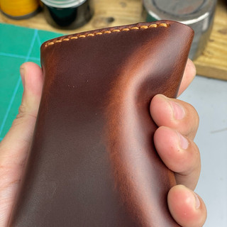 Ví hộp nhỏ gọn đưng thẻ , cccd mới , tiền gập đôi da bò  pullup, kích thước 8x10.5 cm.- thương hiệu Ví Da SAGO (VH06)