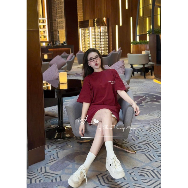 Áo Thun ,Áo phông nữ in chữ nổi chất cotton QC mới 2025