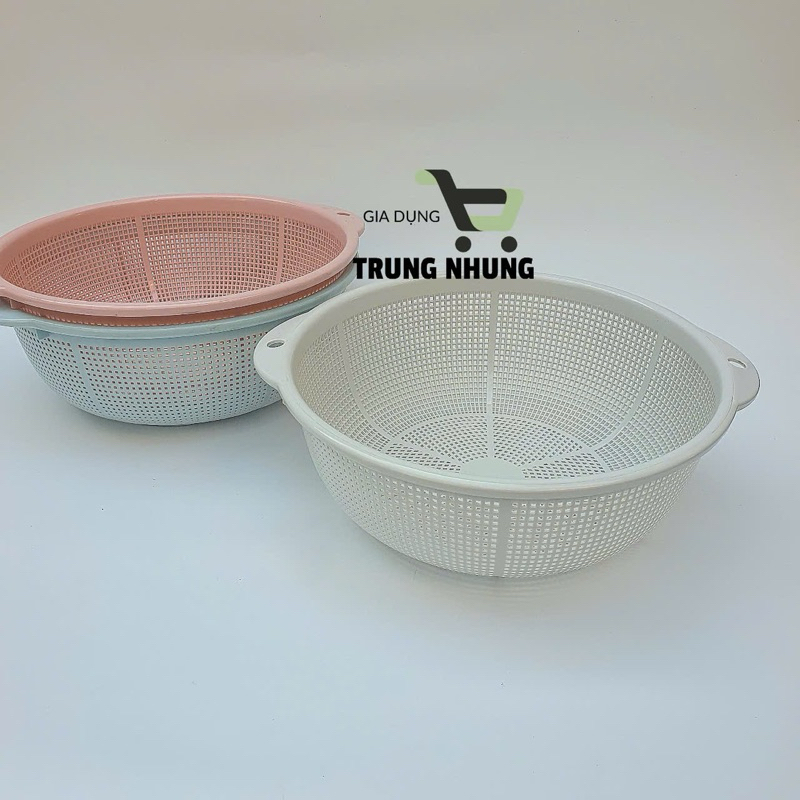 Rổ đựng rau, rổ rá rửa rau, vo gạo, đựng hoa quả Việt Nhật có tai cầm ...