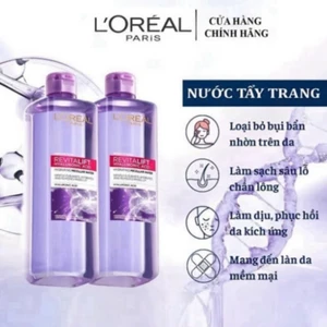 Nước Tẩy Trang Tím LOREAL- Revitalift Hyaluronic Acid Hydrating Micellar Water 400ml