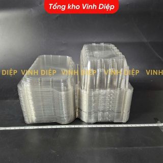 50 hộp nhựa đựng 500g, 1kg trái cây hoa quả có lỗ bấm, lỗ thoát khí P500B P1000B