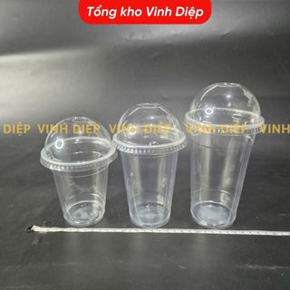 Cốc Nhựa Dùng 1 Lần QQ 50 Ly PP - 360ml 500ml 700ml Dày Chịu Nhiệt Dập Màng