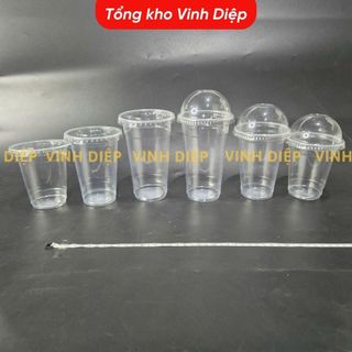 Cốc Nhựa Dùng 1 Lần QQ 50 Ly PP - 360ml 500ml 700ml Dày Chịu Nhiệt Dập Màng