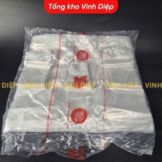 1kg túi nilon đóng hàng đựng 10kg, màu trắng, có quai, chất dai