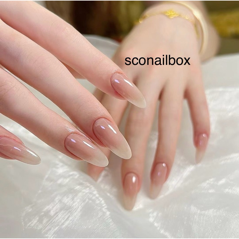 ( HỎA TỐC) NAIL BOX SƠN GEL OMBRE THẠCH NÂU NUDE
