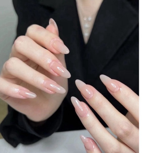 ( hỏa tốc) NAIL BOX TRƠN THẠCH HỒNG NUDE CAM TÔN DA