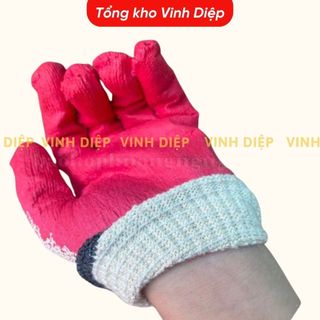 Các loại găng tay bảo hộ lao động, găng vải sợi, găng phủ sơn xanh đỏ, găng tay mút loại tốt