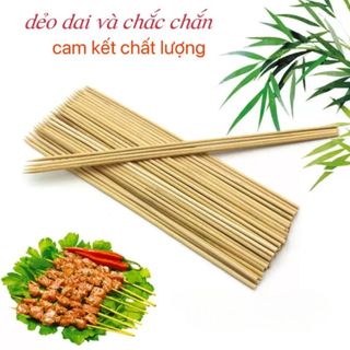 0.5kg tăm xiên que xiên thịt nướng, xúc xích, xiên viên đầu nhọn