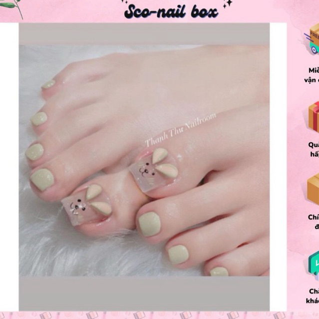 ( HỎA TỐC) NAIL BOX CHÂN SƠN GEL XANH BƠ