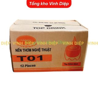 Hộp 12 ly  ( 6 đôi )nến thờ, nến dâng lễ, trang trí nhà cửa T01