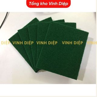 .Combo 10 miếng cước ráp xanh to cọ rửa bát đĩa xoong chảo siêu sạch, cọ bát, cọ xoong
