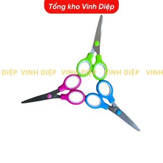 Kéo thủ công, kéo học sinh thép không rỉ, an toàn cho trẻ mầm non, tiểu học