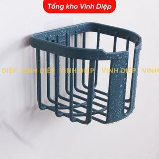 Giỏ Đựng Giấy Vệ Sinh Dán Tường - Giỏ Treo Tường Đựng Khăn Giấy Phòng Tắm Phòng Bếp Việt Nhật 3380