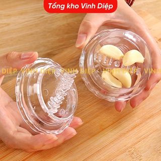 Cối xay tỏi ớt, dụng cụ xay nghiền tỏi ớt cầm tay mini tiện lợi