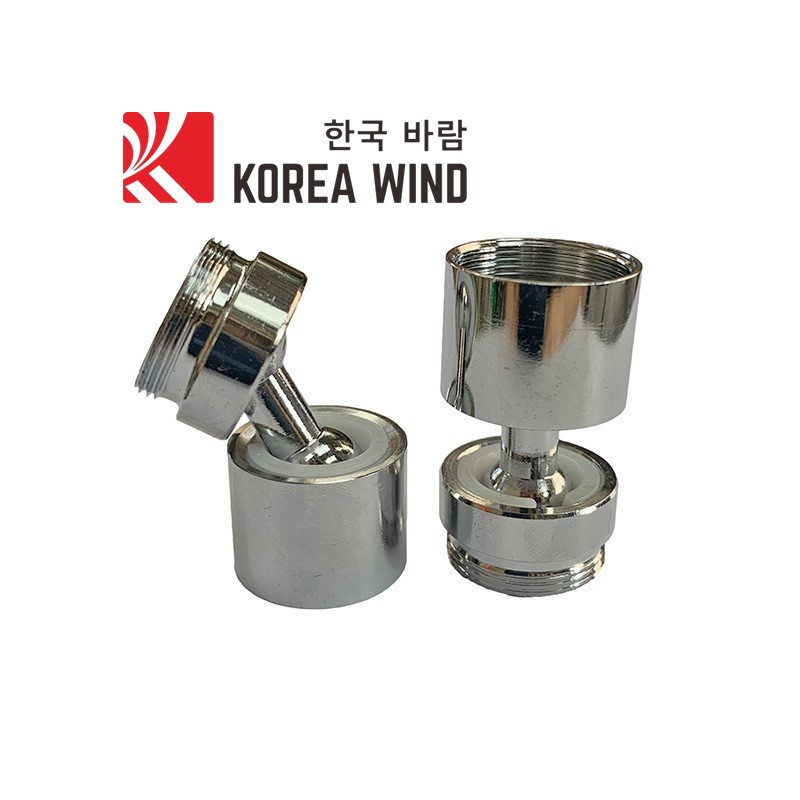 xoay rộng 720°,Đầu chuyển đổi vòi nước Inox Ren ngoài M22-F22
