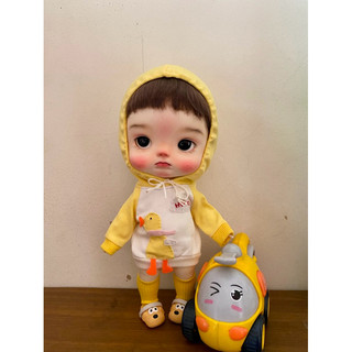 Áo hoodie vịt vàng kèm vớ size dian mập,cừu bé(size khác vui lòng ib shop)