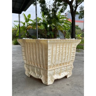 Khuôn chậu vuông 86 đa năng có thể đúc rời chân hoặc liền chân chất liệu nhựa abs