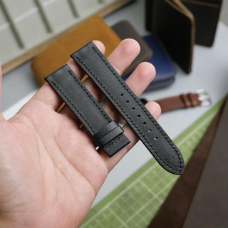 Dây Đồng Hồ Da Bò Sáp Pullup, Size 24/22/20/18/16/14 Màu nâu/Màu đen. DH02- Ví Da SAGO