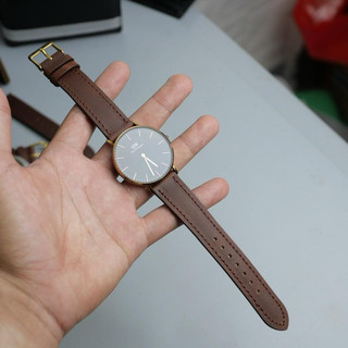 Dây Đồng Hồ Da Bò Sáp Pullup, Size 24/22/20/18/16/14 Màu nâu/Màu đen. DH02- Ví Da SAGO