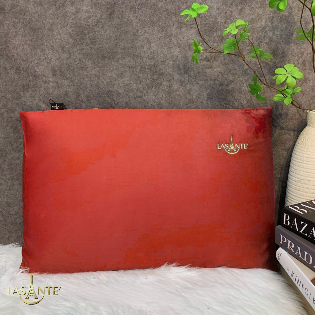 Ảnh Vỏ Gối Cao Su 40x60x5cm (Form phẳng) Chất Liêu Tencel Mát Lạnh, Thấm Hút, Bền Màu Lasante 4