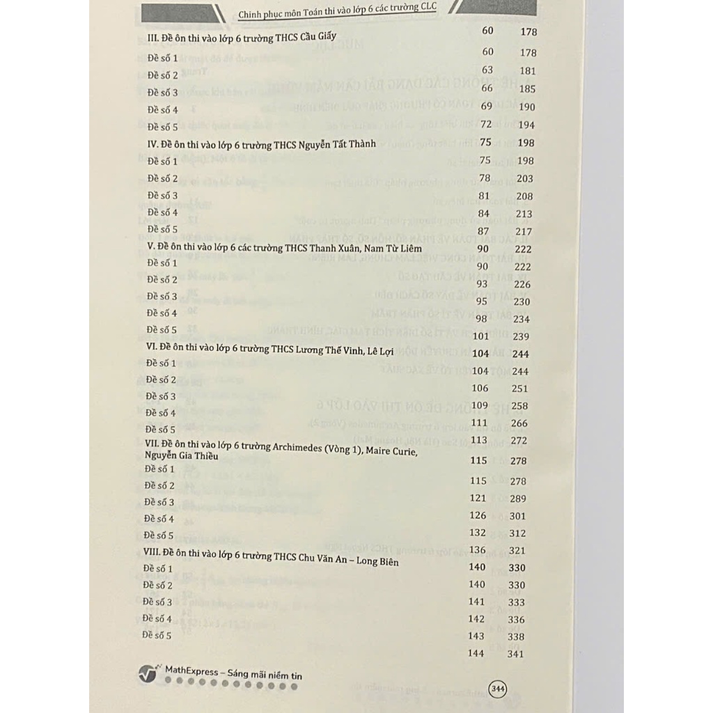 Ảnh Sách - Lớp 5 - Chinh phục môn Toán thi vào lớp 6 các trường CLC (chương trình GDPT mới) 2