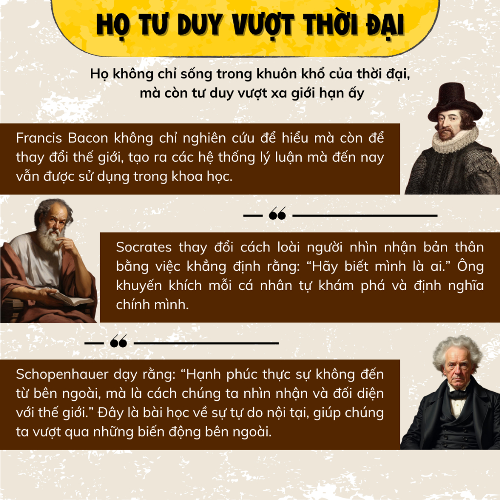 Combo Sách Schopenhauer, Sokrates, Francis Bacon:Kẻ Điên Và Thánh Nhân, Người Ưu Tú Nhất, Người Thông Thái - Bizbooks