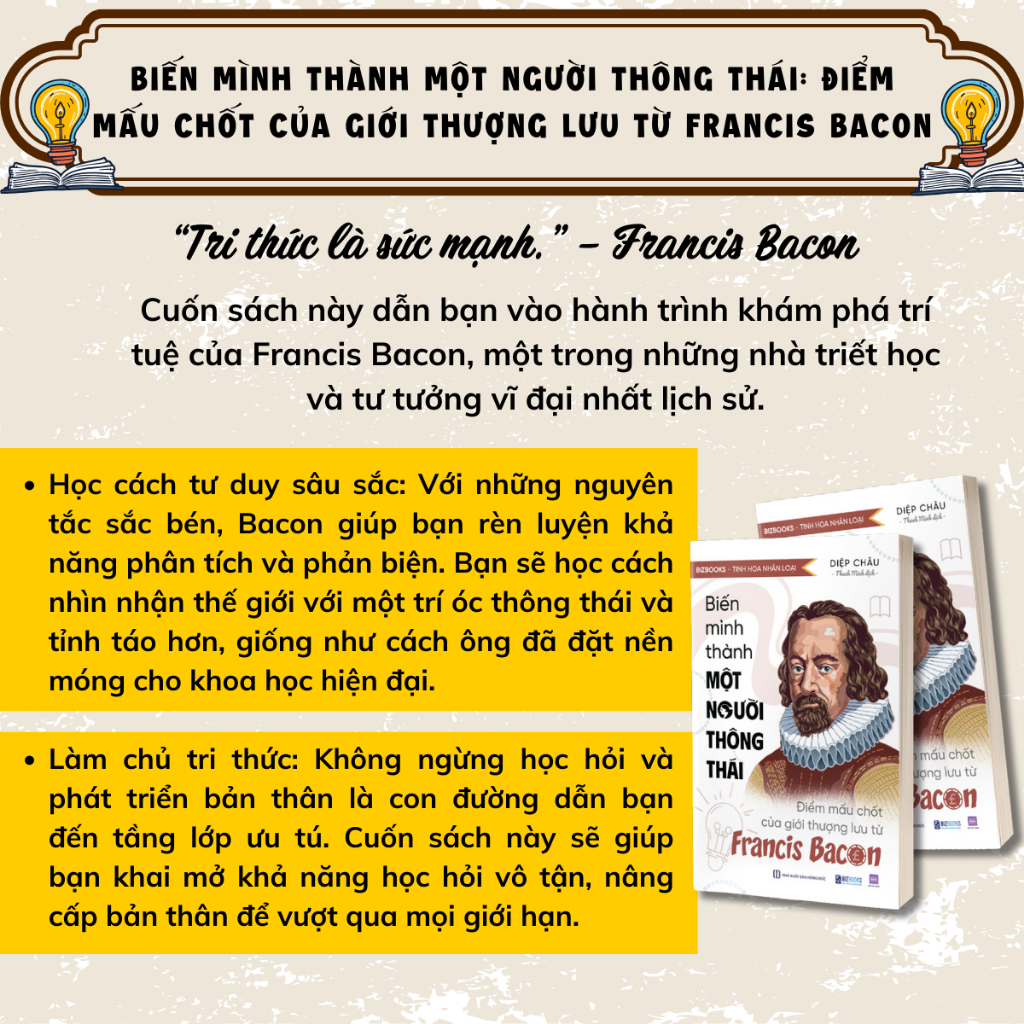 Combo Sách Schopenhauer, Sokrates, Francis Bacon:Kẻ Điên Và Thánh Nhân, Người Ưu Tú Nhất, Người Thông Thái - Bizbooks