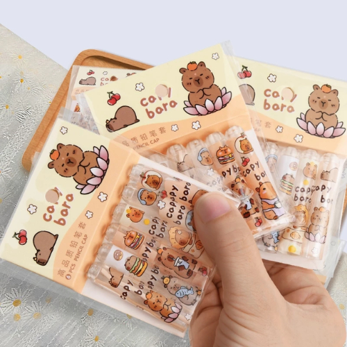 Set 6 Nắp Bút Chì Nhựa Hình Chuột Nước Cute  – Nắp Bút Chì Đáng Yêu, Quà Tặng Dễ Thương Cho Bé