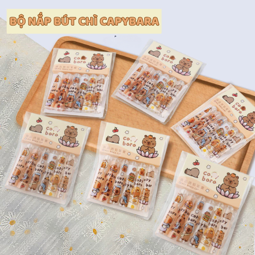 Set 6 Nắp Bút Chì Nhựa Hình Chuột Nước Cute  – Nắp Bút Chì Đáng Yêu, Quà Tặng Dễ Thương Cho Bé