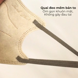 Combo 100 chiếc khẩu trang 6D Thịnh Phát kháng khuẩn quai chun mềm mại chống tia UV