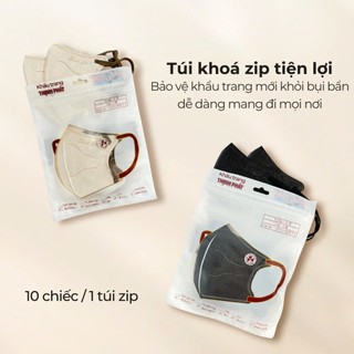 Combo 100 chiếc khẩu trang 6D Thịnh Phát kháng khuẩn quai chun mềm mại chống tia UV
