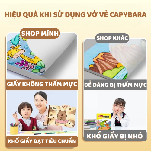 Vở Vẽ  A4 40 Trang Giá Rẻ , Sổ Vẽ Hình Hoạt Hình Dễ Thương Giấy Dày Dùng Được Cho Nhiều Loại Bút
