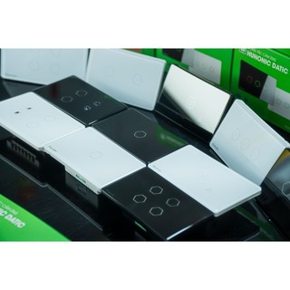 Công tắc cảm ứng Hunonic Datic 1 Nút kết nối Wifi điều khiển mọi thiết bị từ xa qua điện thoại