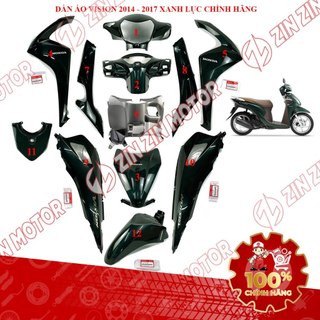 Dàn Áo Vision 2018 2019 2020 Xanh Lục ( Phiên Bản Cao Cấp ) 53205-K44-V00ZQ, 53210-K44-V20ZP Chính Hãng - ZZM