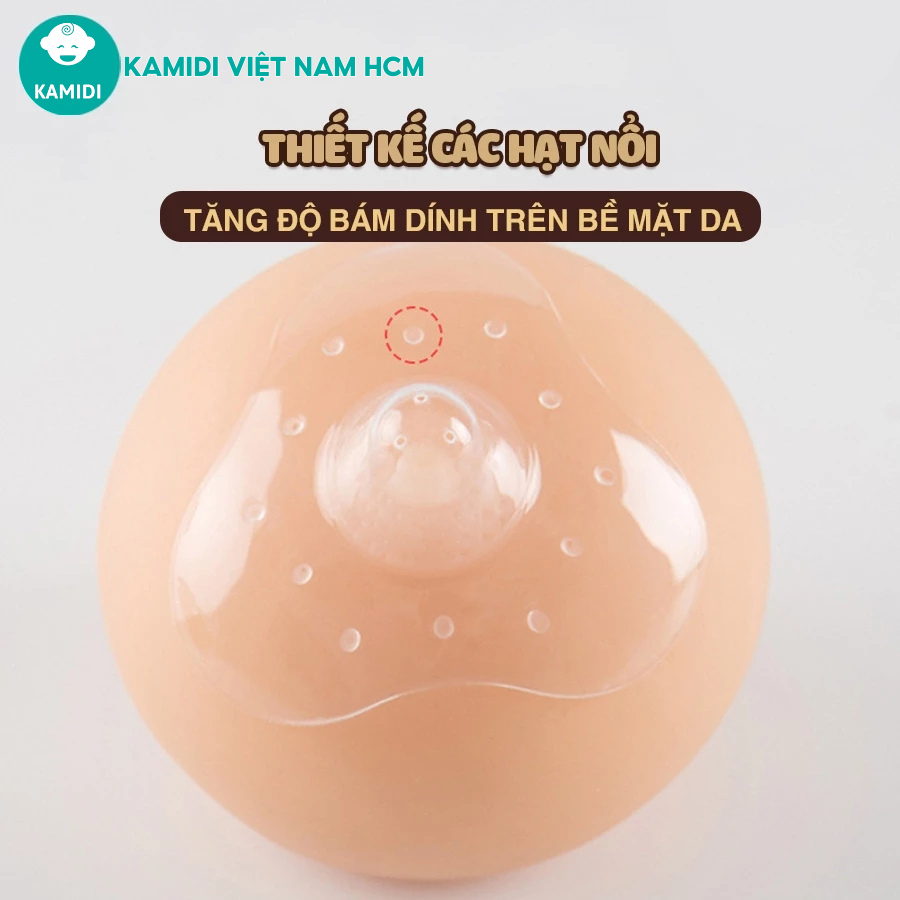 Núm Trợ Ti Kamidi Silicone Co Dãn Mềm Mại Bảo Vệ Đầu Ngực Cho Mẹ Hỗ Trợ Bé Tập Ti Bình Sữa