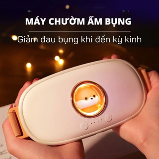 Đai Massage Bụng M28 - Có Hộp Quà Tặng - Máy Massage Đau Bụng Kinh - 5 Chế Độ Làm Ấm - Giảm Đau