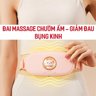 Đai Massage Bụng M28 - Có Hộp Quà Tặng - Máy Massage Đau Bụng Kinh - 5 Chế Độ Làm Ấm - Giảm Đau
