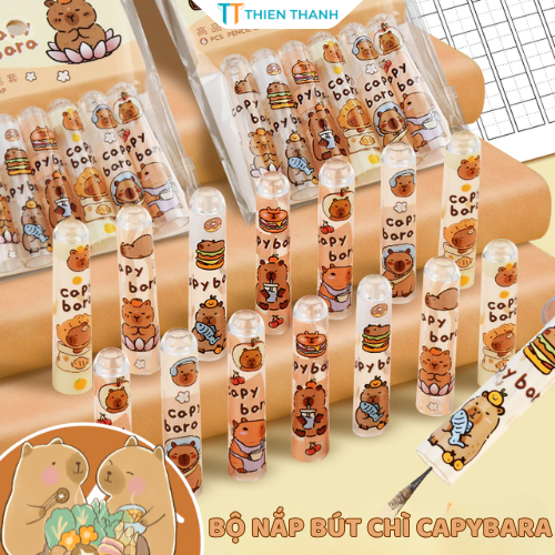 Set 6 Nắp Bút Chì Nhựa Hình Chuột Nước Cute  – Nắp Bút Chì Đáng Yêu, Quà Tặng Dễ Thương Cho Bé