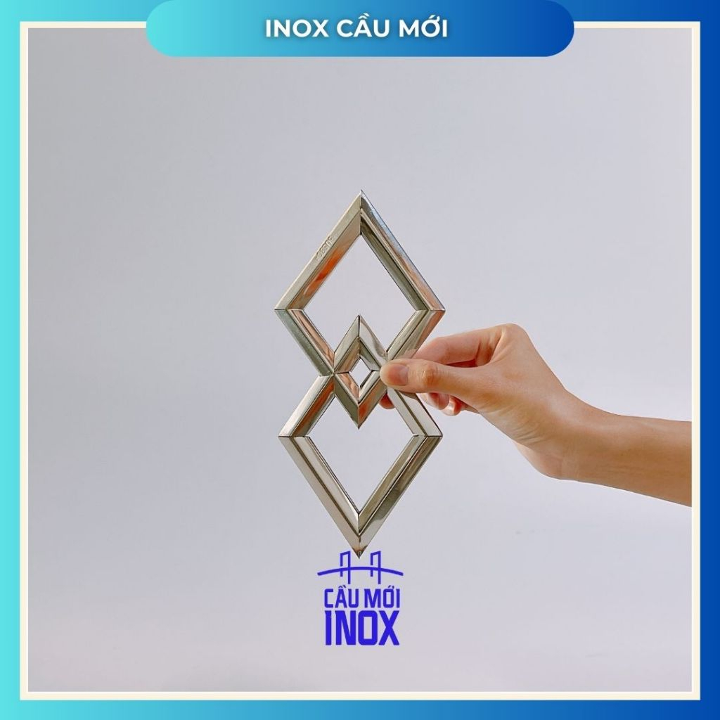 Trám inox 304, kích thước 2x100/3x100/2x120/3x120, phụ kiện inox, hoa văn trang trí lan can