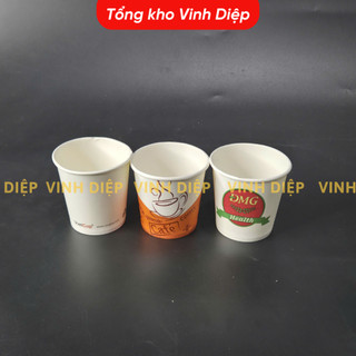 Bịch 50 Cốc Giấy, Ly Giấy Dùng 1 Lần 180ml Loại Cao Cấp Thân Thiện Với Môi Trường