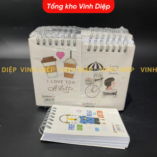 Sổ Lò Xo kẻ ngang A6, A7 (Hải Tiến 200trang)  chất liệu cao cấp chống mỏi mắt, không nhòe mực