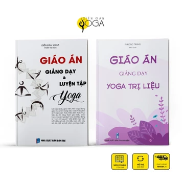 Combo sách giáo án Yoga: Giáo án giảng dạy yoga + Giáo án giảng dạy yoga trị liệu