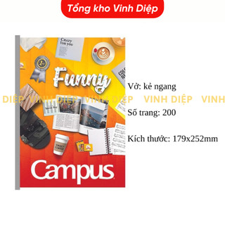 Vở kẻ ngang Campus Gift 120 trang ,VỞ HỌC SINH CẤP 2,CẤP 3