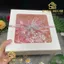 Hộp Quà Tặng sinh nhật, hoa, trái cây màu trắng có Ô Kính giấy dày kèm Rơm Nơ decor sẵn cực sang trọng