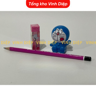 Combo bút chì Thiên Long, Tẩy deli, Gọt bút doremon ,đồ dùng học tập cho bé, đồ vẽ mỹ thuật