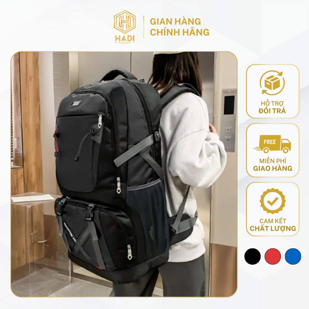 Ba lô đi phượt leo núi balo du lịch chống thâm nước cỡ lớn Ba Lô thể thao dã ngoại B01