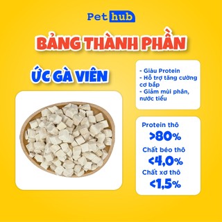 [500g] Viên Gà Sấy Khô Thơm Ngon Bổ Dưỡng Cho Mèo & Chó, Tăng Miễn Dịch Và Sức Đề Kháng